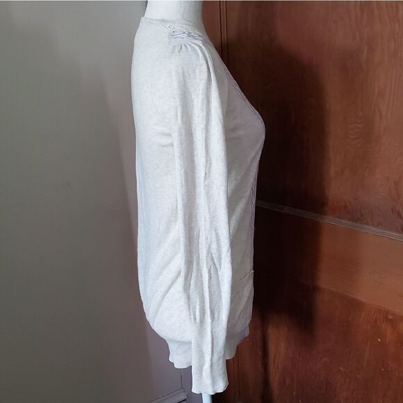 ANTHROPOLOGIE Field & Flower oatmeal ivory‎ borders bf lace cardigan S - Picture 5 of 9